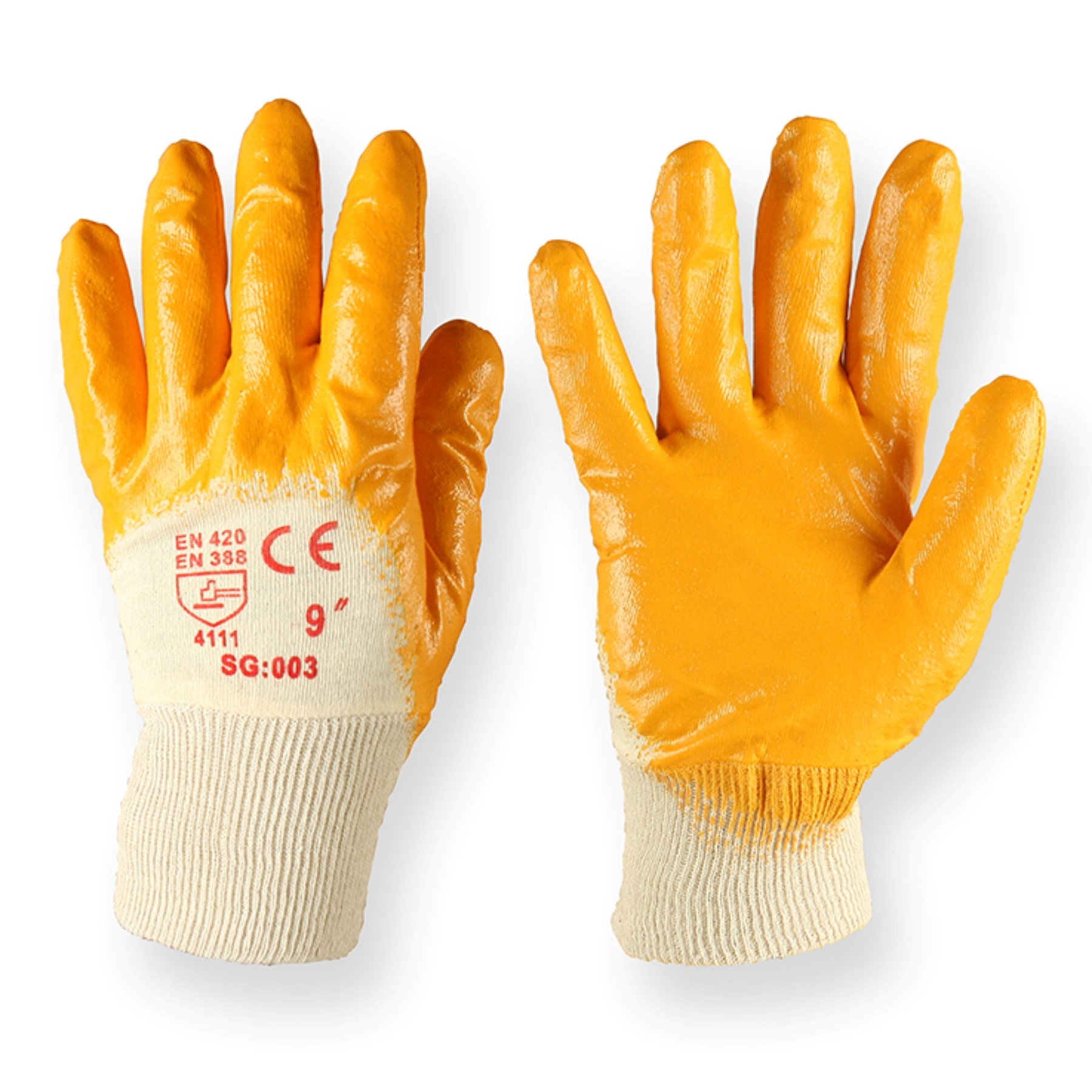 Трикотажні рукавички SG-003, покриття нітрил, ТМ SAFETY SG GROUP